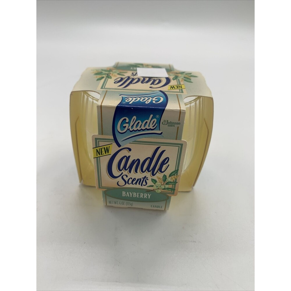 Glade Scents Bayberry Candle 4 oz 1997 Made In Canada NOS